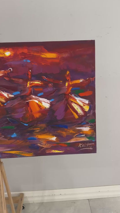 Mevlana’nın İzinde Zikir Yağlı Boya Tablosu