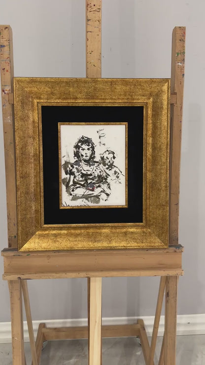 Birlikte Gülen Kalpler Yağlı Boya Tablosu