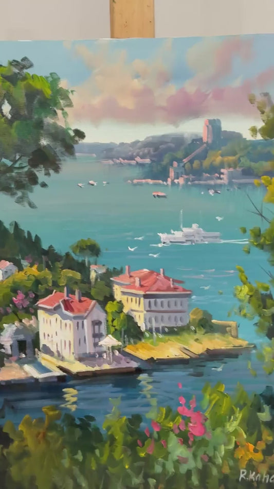 Boğazın Huzuru Yağlı Boya Tablosu