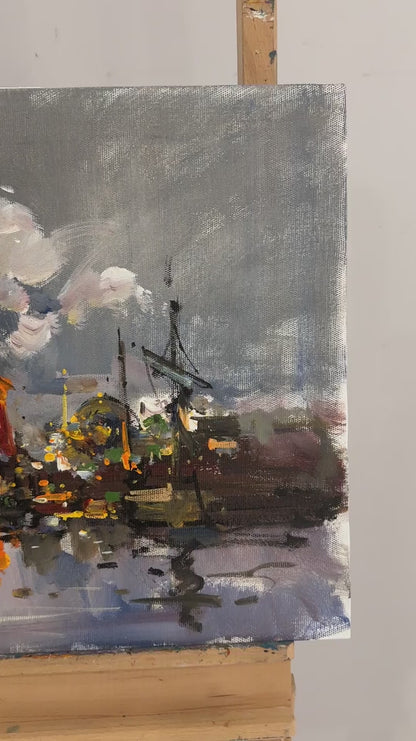 Deniz Macerası Yağlı Boya Tablosu