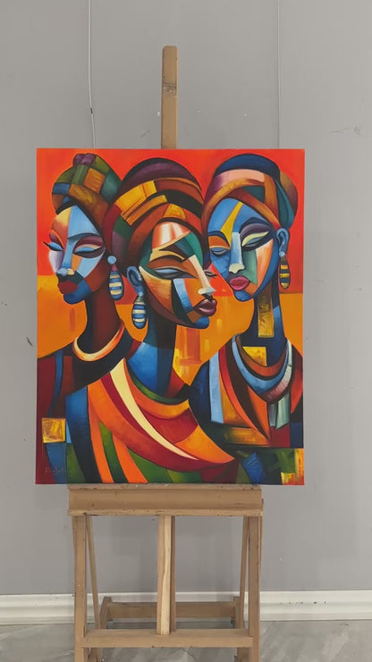 Güneşin Kızları Yağlı Boya Tablosu