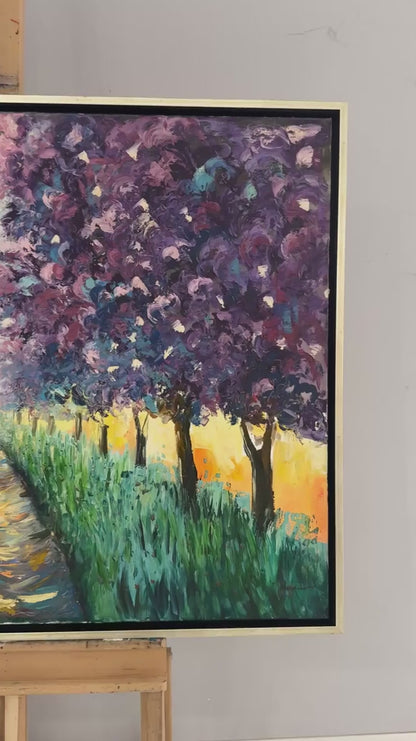 Gün Işığına Dokunan Yağlı Boya Tablosu