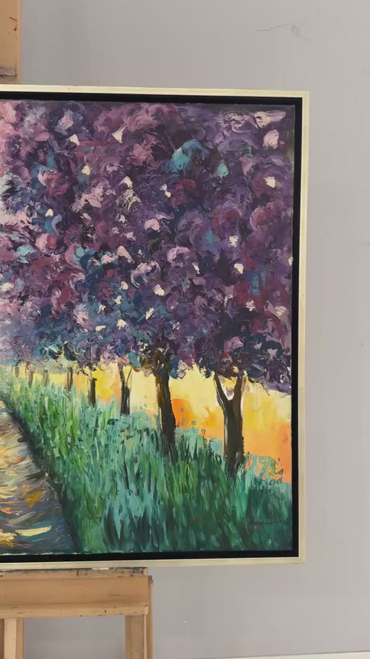 Gün Işığına Dokunan Yağlı Boya Tablosu