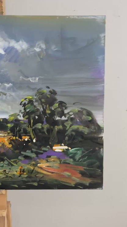 Toprağın Ezgisi Yağlı Boya Tablosu