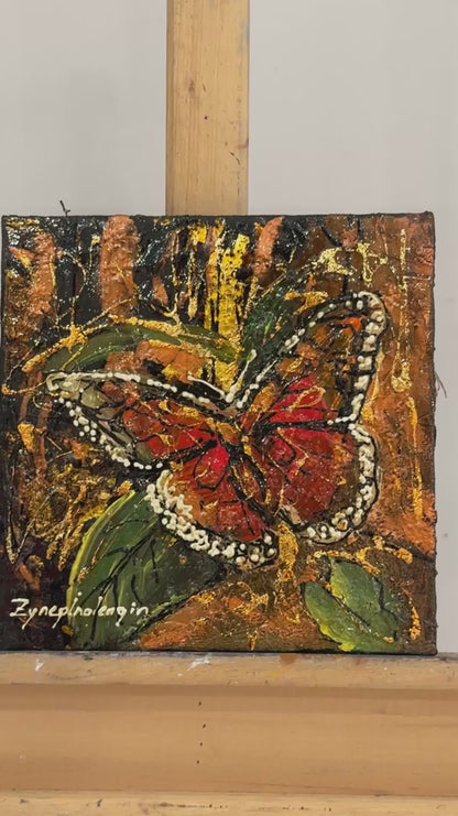 Bir Kelebeğin Rüyası Yağlı Boya Tablosu