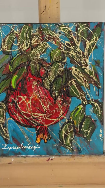 Kırmızı Bereket Yağlı Boya Tablosu