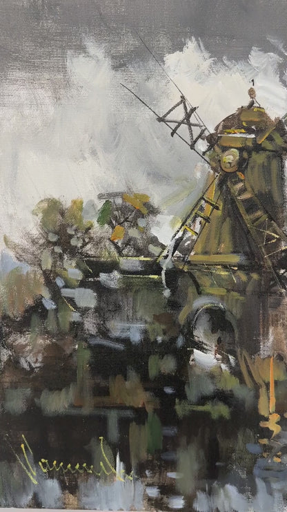 Değirmenlerin Sessizliği Yağlı Boya Tablosu