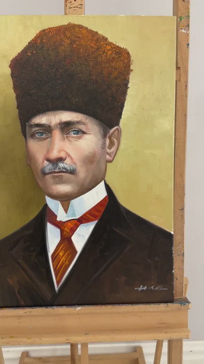 Halkın Lideri Yağlı Boya Tablosu