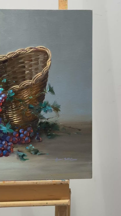 Üzüm Taneleri Yağlı Boya Tablosu