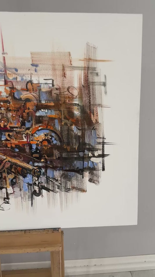 Sessiz Patlama Yağlı Boya Tablosu