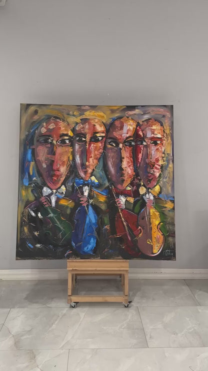 İçsel Konçerto Yağlı Boya Tablosu