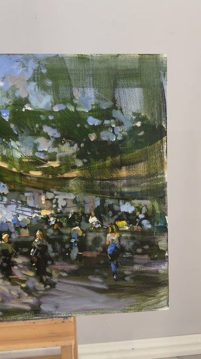 Doğal Pazar Yeri Yağlı Boya Tablosu