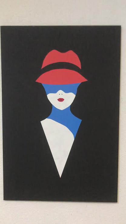 Kırmızı Şapkalı Kız Yağlı Boya Tablosu