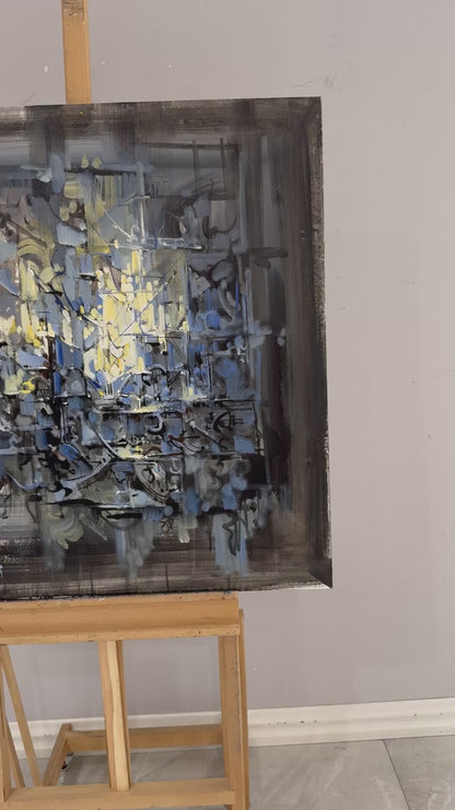 Boşluğun Haritası Yağlı Boya Tablosu