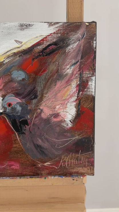 Güvercinlerin Uçuşu Yağlı Boya Tablosu