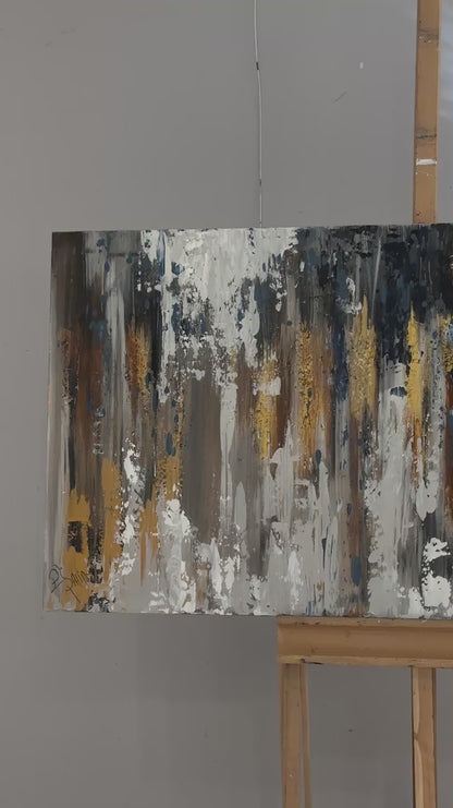 Grinin Altın Yansıması Yağlı Boya Tablosu