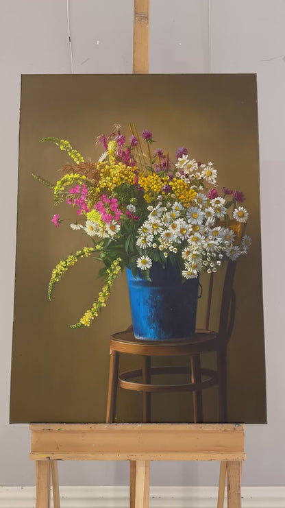 Gizli Bahçe Hediyesi Yağlı Boya Tablosu