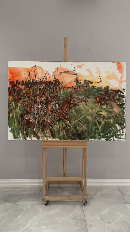 Savaş Akımı Başlasın Yağlı Boya Tablosu