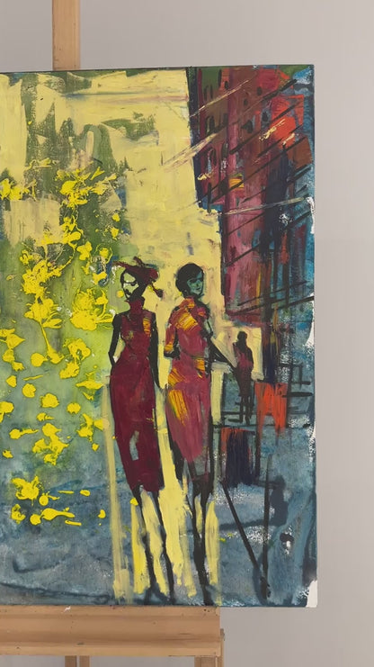 Renkli Karmaşa Yağlı Boya Tablosu