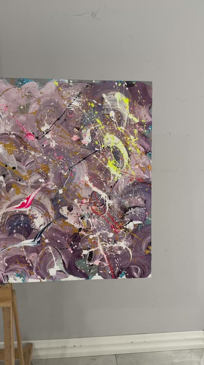 Dalgaların İçinde Yağlı Boya Tablosu