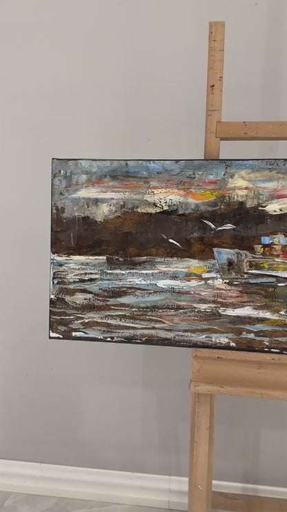 Boğazın Hüzünü Yağlı Boya Tablosu