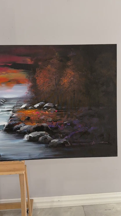 Gizemli Orman Yağlı Boya Tablosu