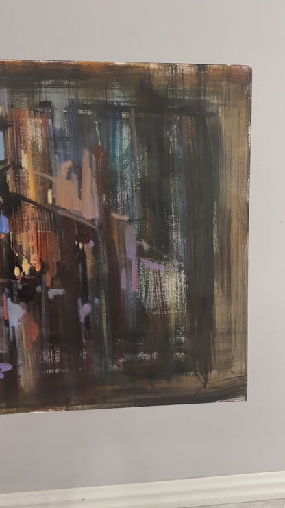 Soyut Patlamalar Yağlı Boya Tablosu