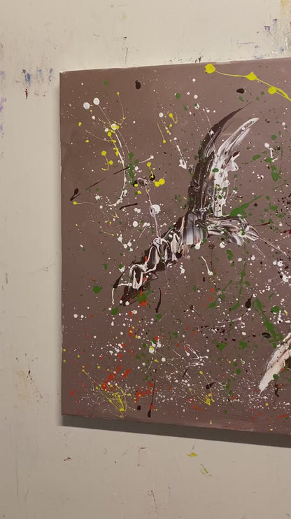 Kuşların İzleri Yağlı Boya Tablosu