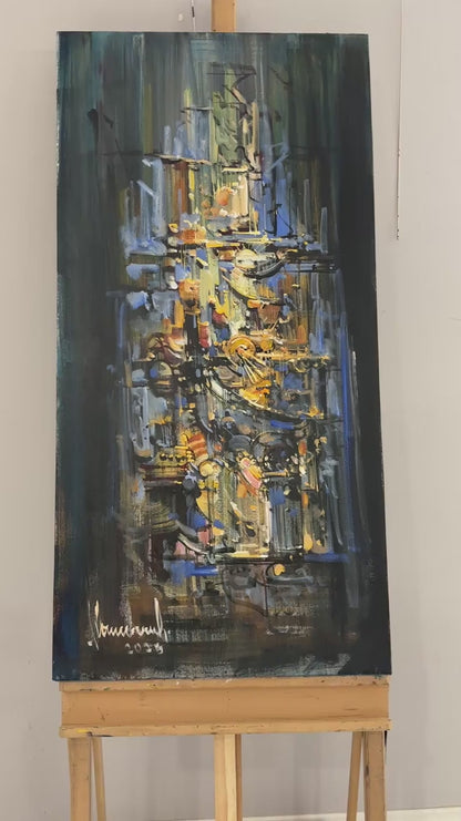 Chaos and Balance Oil Painting