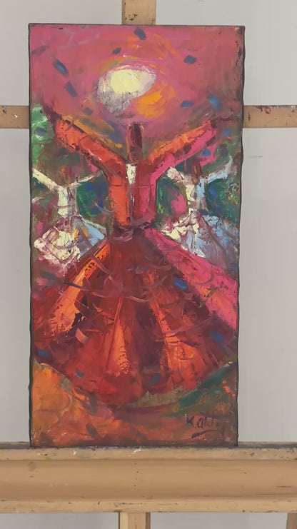 Göğe Açılan Eller Yağlı Boya Tablosu