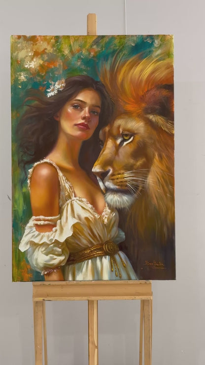 Doğanın Kraliçesi Yağlı Boya Tablosu