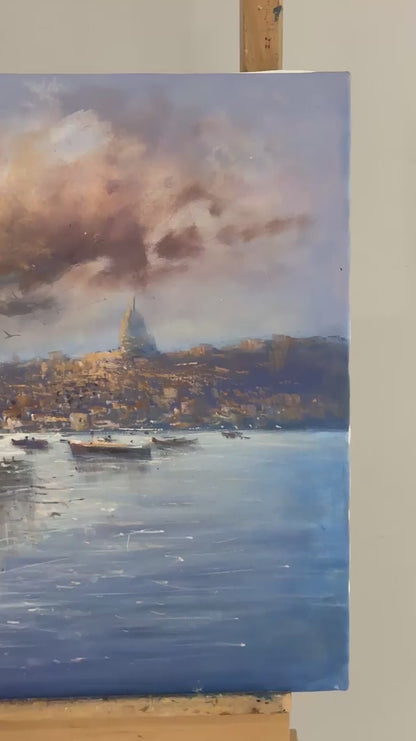 Day’s End at the Tower Oil Painting