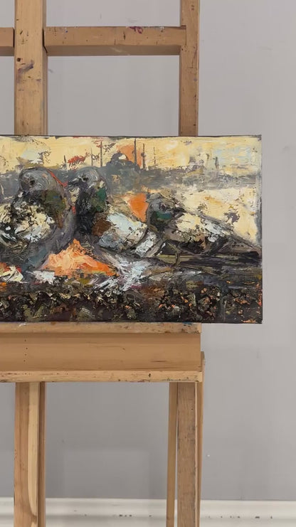 Muhabbet Vakti Yağlı Boya Tablosu