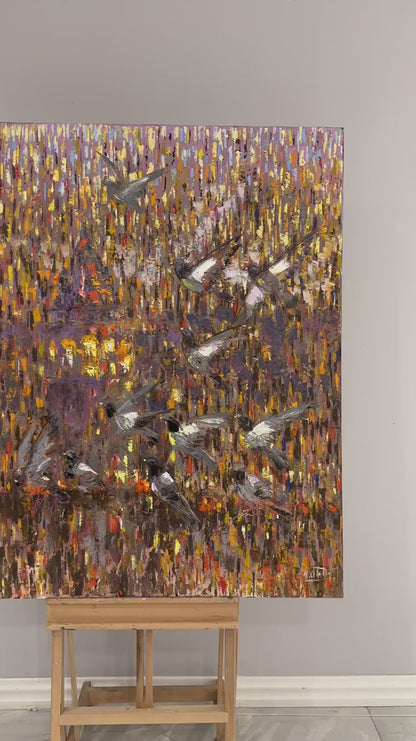 Sonsuz Kanatlar Yağlı Boya Tablosu