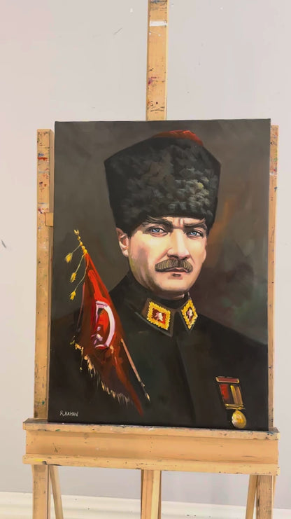Gazi Atatürk Yağlı Boya Tablosu