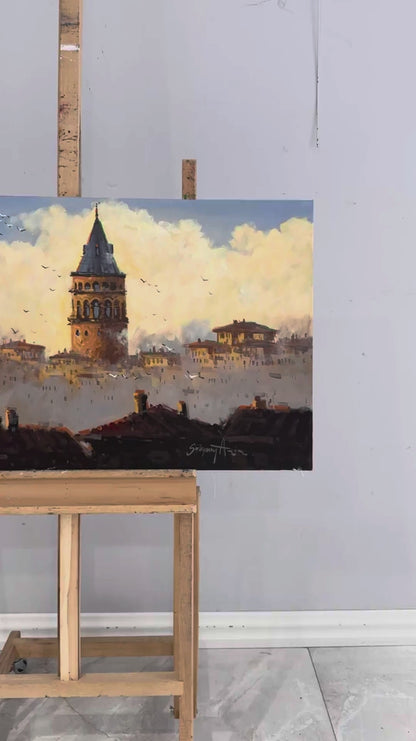Whisper of the Galata Tower Oil Painting