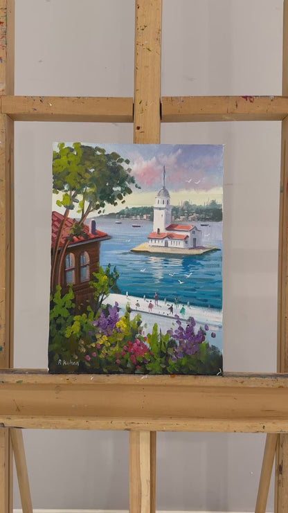 Üsküdar'da Zaman Yağlı Boya Tablosu