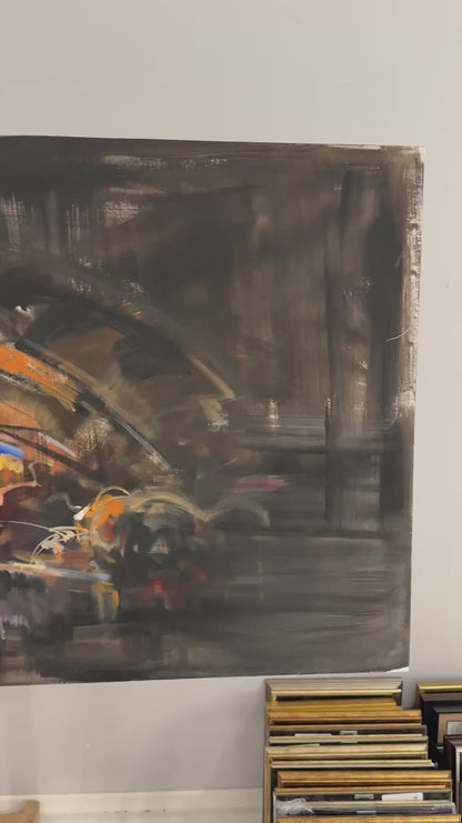 Katmanlı Sessizlik Yağlı Boya Tablosu