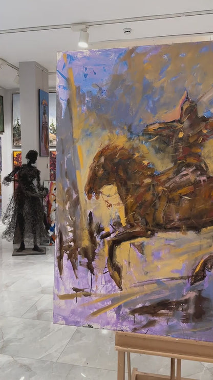 Savaşçı Yağlı Boya Tablosu