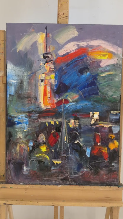 Renkli Rüyalar Yağlı Boya Tablosu