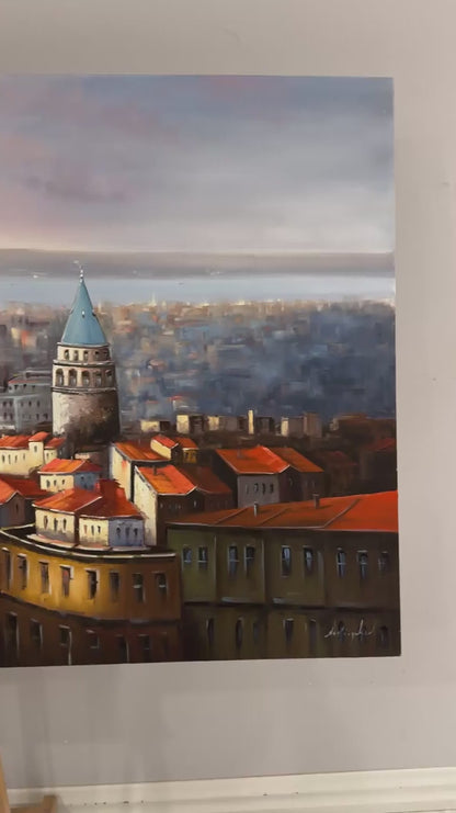 Sessiz Haliç Yağlı Boya Tablosu