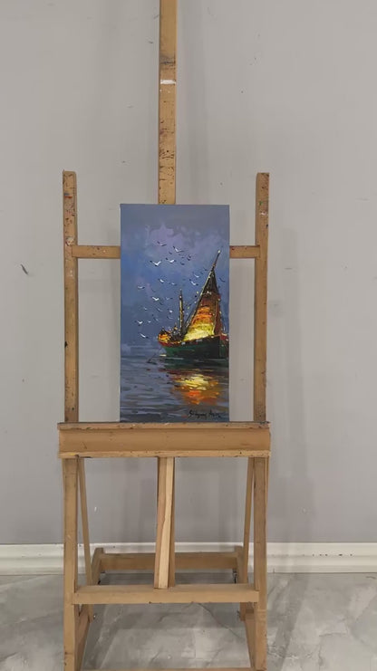 Gecenin Sükuneti Yağlı Boya Tablosu