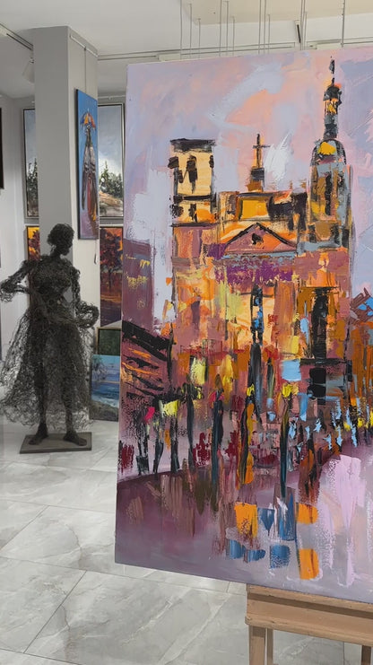 Kadim Şehirler Yağlı Boya Tablosu