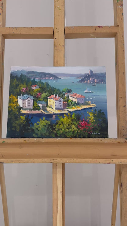 Boğazın İncileri Yağlı Boya Tablosu