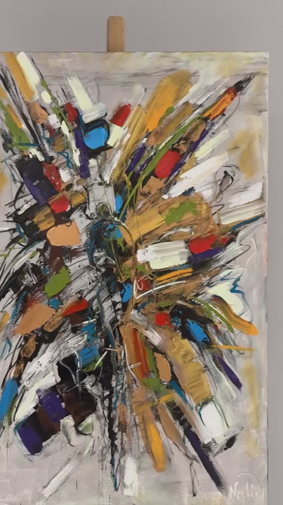 Bir Anın Parçaları Yağlı Boya Tablosu