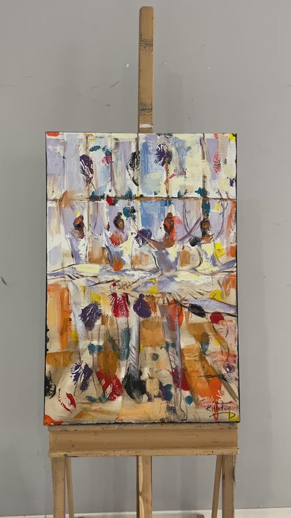 Sonsuzlukta Balerinler Yağlı Boya Tablosu