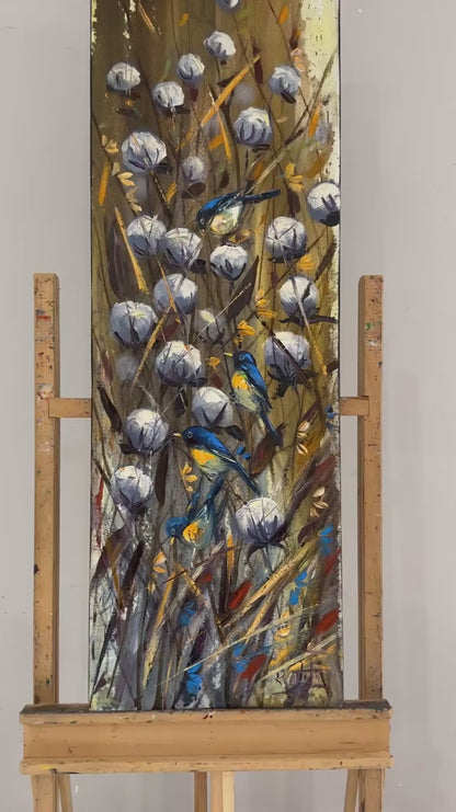 Ufukta Açan Pamuk Yağlı Boya Tablosu