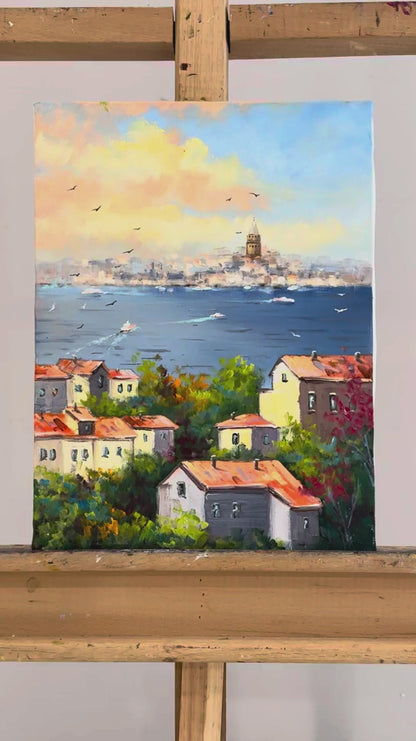 Boğazın Serin Esintisi Yağlı Boya Tablosu