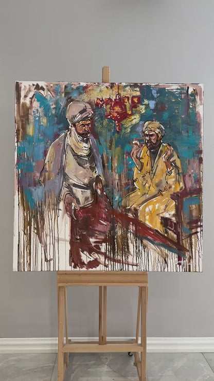 Kumaş Tüccarı Yağlı Boya Tablosu