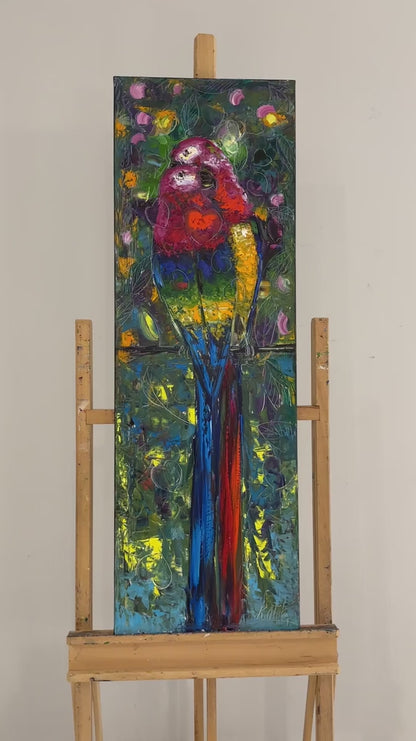 Parlak Tüylerin Güzelliği Yağlı Boya Tablosu